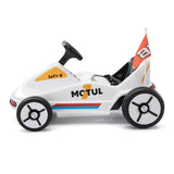 ZUN 12V Kids Ride On Go Kart, Electric 4-Wheeler Car with Remote Control, Cushioned Seat, LED Lights, W2181P201026