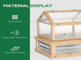 48" x 24" x 32" Wooden Greenhouse Planter 32350508