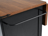 54.5" Farmhouse Kitchen Island with Power Outlet, Kitchen Storage Island with Internal Storage Rack, 86328888