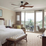 52 Inch Modern Ceiling Fan 3 Color Dimmable 5 ABS Blades Remote Control Reversible DC Motor W882P212629