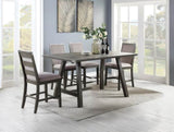 Modern Grey Dining Chairs Kitchen Set of 2pc High Chairs Upholstered Fabric Foam Cushion Dining Room B011P314243