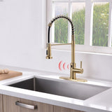 Touchless Kitchen,Hands Free Automatic Smart Kitchen Brushed Nickel Gold Smart Kitchen W1932P156241