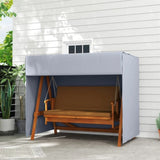 Dark Gray Swing Cover Outdoor Patio Hammock Porch Swing Cover 81"x49"x65" 11024582