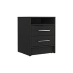 ZUN Eter Nightstand , End Table, Side Table Superior Top, Two Drawers -Black B20091863