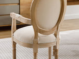 French Style Solid Wood Dining Chair,Set of 2,Cream W1622123549