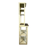 23.62" White and Rustic Brown color 5-Tier Bakers Rack for Kitchen with Storage, Coffee Bar, Kitchen W1412P230429