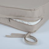 2 PCS Set 24x24 in Outdoor Deep Seat Cushion- Waterproof Fade-Resistant Patio Furniture Cushions 15381151