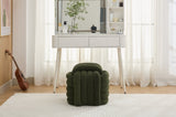 060-Chenille Fabric Modern Knot Design Ottoman Makeup Stool Footstool, Comfortable and Stylish Seat W527P239020