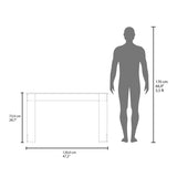 Oviedo 120 Writing Desk, White B200P286972