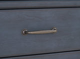 5-Drawer Chest, No Assembly Required, Corduroy Blue Finish B108P193085