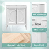 30" Bathroom Vanity with Sink, Two Doors with Shelf, Soft Close Door Hinges, Vintage Style, White N759P226000K