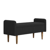 Teddy velvet storage stool, ,with storage space, suitable for apartments, living rooms and W487P205943