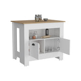 Arlet Kitchen Island Two Door Cabinet and Shelf B070P173164