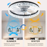 ZUN Ceiling Fan with Lights Dimmable LED W1340103787