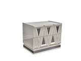 Lavita Modern & Contemporary Style 2-Drawer Night stand Made with Wood and Gold Accents in River B009P245897
