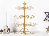 3ft Wrought Iron Christmas Tree, Metal Ornament Display Tree Stand for for Holiday Party Home Decor, 73172149