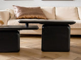 Vintage Fashion Style Square Coffee Table Set with Wood Grain Finish,for Living Room, Office and W757P235685