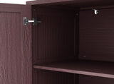 70" Rattan Buffet Cabinet with Storage, 4-Door Sideboard Buffet Cabinet with Adjustable Shelves for W757P279743