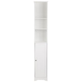 One Door & Three Layers Bathroom Cabinet White 99595390
