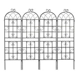 2 Pack Metal Garden Trellis 71" x 19.7" Rustproof Trellis for Climbing Plants Outdoor Flower Support W1586104494