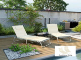 Outsunny Foldable Lounge Chair Cushion Set of 2, UPF50 230gsm Olefin and 25D High-Density Foam, W2225P485598