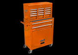 ZUN High Capacity Rolling Tool Chest with Wheels and Drawers, 8-Drawer Tool Storage Cabinet--ORANGE 17657840