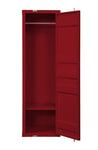 ZUN Red 1-Door Wardrobe with Container Lock B062P215413