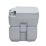 ZUN Portable Toilet With 5.3 Gallon Waste Tank and Carry Bag, Porta Potty for RV Boat Camping, Gray W2181P148123