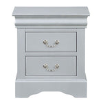 ZUN Platinum 2-drawer Nightstand B062P189256