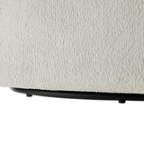 Sutton Ivory Performance Fabric Swivel Barrel Chair B050P322582