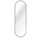 Black 63 x 20IN Pill Shaped Full Lenghth Mirror or Bathroom mirror W2203P230581