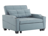 3-in-1 Convertible Sleeper Chair, Pull Out Sofa Bed with 3-Level Adjustable Backrest, USB & Type-C 50543043