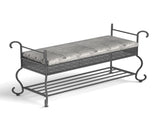 Shoe Rack Bench for, Industrial Bench, Rustic Shoe Rack for Small Spaces, Upholstered W2167P206030