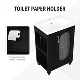 20" Bathroom Vanity with Sink, Bathroom Vanity Cabinet with Two-tier Shelf, Adjustable Shelf, Solid N725P246925B