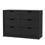 ZUN Black 4-Drawer Dresser B062P175094