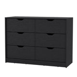 ZUN Black 4-Drawer Dresser B062P175094