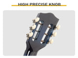 Blue 38-inch Round Acoustic Guitar with Picks, Strings, Capo, Case, Tuner, and Strap 85491227