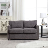 ZUN UNITED Modern chenille Fabric Loveseat, 2-Seat Upholstered Loveseat Sofa Modern Couch W1568P160576