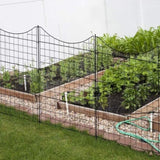 5 Panels Metal Decorative Garden Fence 36", No Dig Animal Dog Barrier, Garden Temporary 88338050