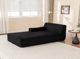 Right Armrest Chaise Lounge Chair Upholstered Sofa Bed No Assembly Required,Oversized Sleeper Chair W1170P333284