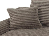 NEW Convertible Chaise Lounge Chair Plush with Wide Armrest & Throw Pillows, Cozy Boneless Sleeper W3975P549237