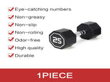 25LBS APOLLO IR3920 Premium Octagonal Dumbbell, Large Numbers, Hard Chrome Plated Handle Dumbbells 09618855