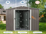 8ft x 4ft Outdoor Metal Storage Shed 32344612