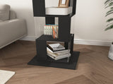 360&deg Rotating Bookshelf with Acrylic Plate, 5-Tier Tall, Floor Rack Simple Bookcase, Modern W409P167481