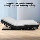 ZUN Zero-Clearance Adjustable Bed Base Frame Head and Foot Incline Quiet Motor Queen Size Zero Gravity, W1038P241393