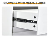 Handle-Free 6-Drawer Storage Cabinet Chest of Drawers with USB-Powered RGB LED Strip 79489683