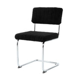 Modern simple light luxury dining Black Family bedroom stool back Dressing Student W210P198972