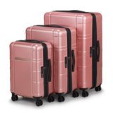 Luggage Expandable Suitcase PCABS 3 Piece Set with TSA Lock Spinner 13047570