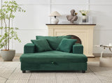 Chaise Lounge Chair Removable Storage Ottoman Accent Sofa Bed Upholstered Sleeper Couch Bed W1170P353051
