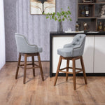 ZUN COOLMORE Bar Stools Set of 2 Counter Height Chairs with Footrest for Kitchen, Dining Room And 360 W395P145292